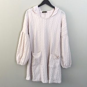 Reborn Hooded knit tunic